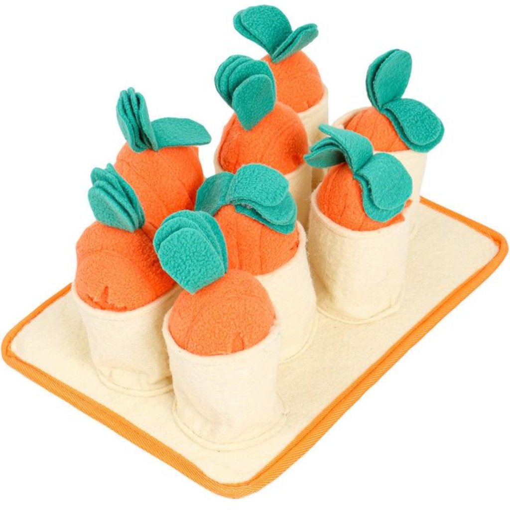 Carrot enrichment toy for dogs