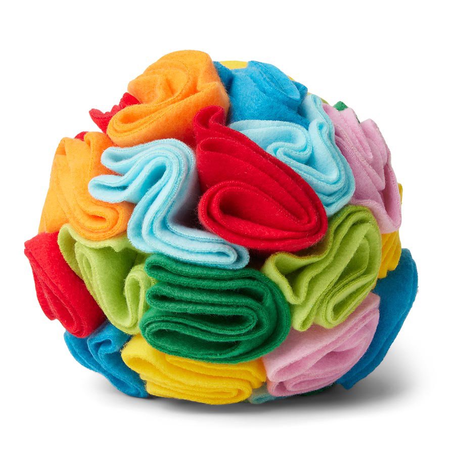 Snuffle ball dog toy